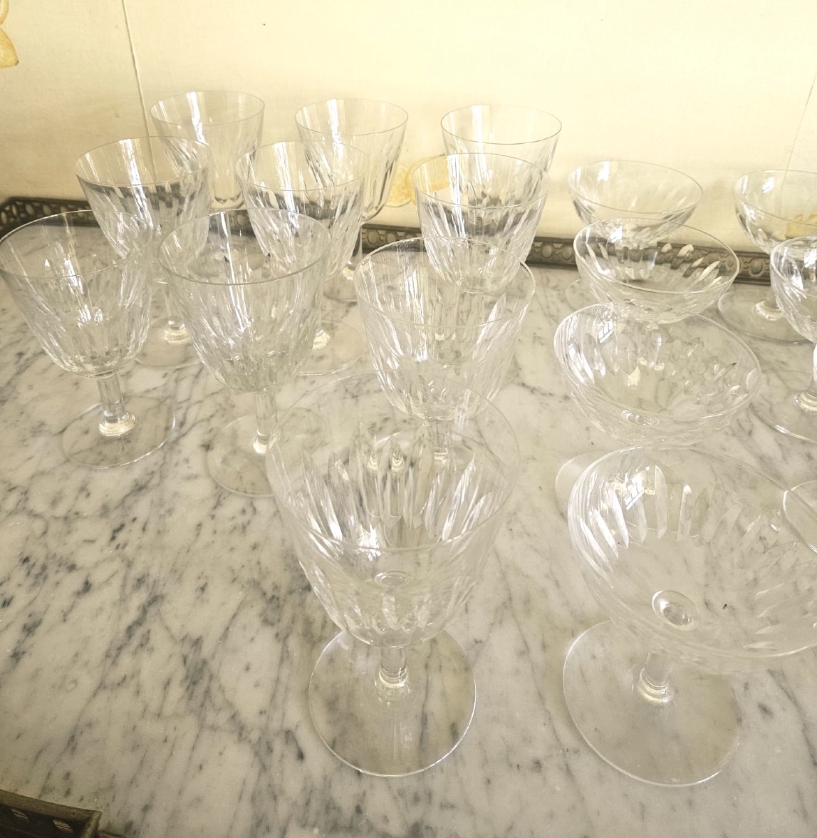 Baccarat modèle Casino 47 verres en cristal taillé-photo-3