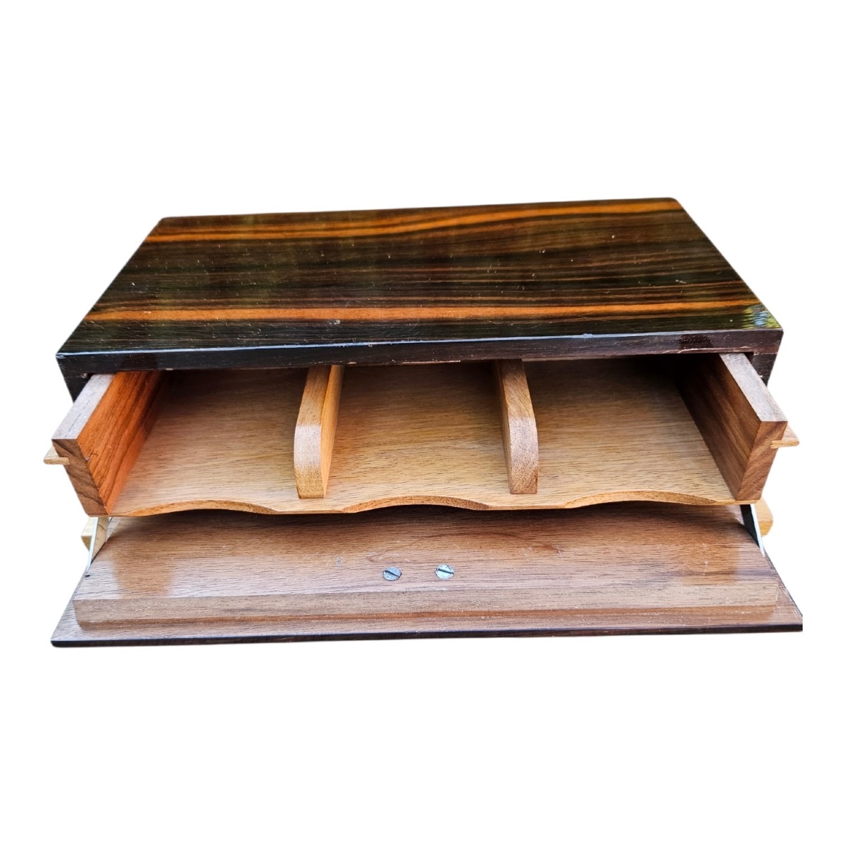 Art Deco Gift Box Made Of Macassar Ebony-photo-4