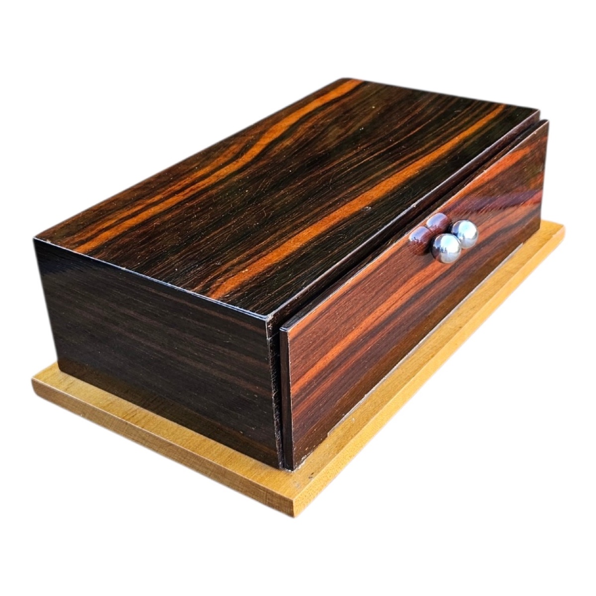 Art Deco Gift Box Made Of Macassar Ebony