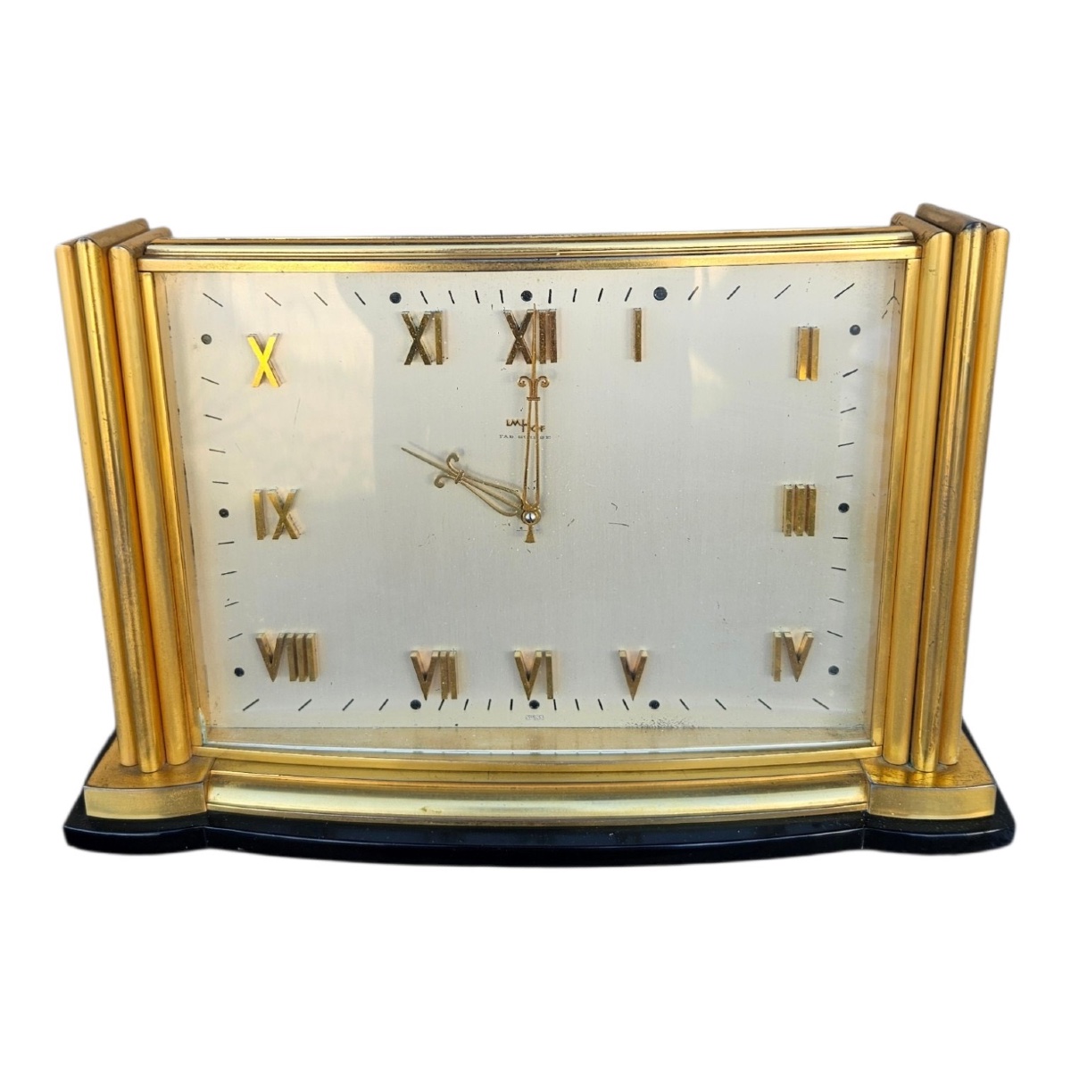 Imhof Table Clock – Art Deco / Vintage Style, Swiss Made-photo-3