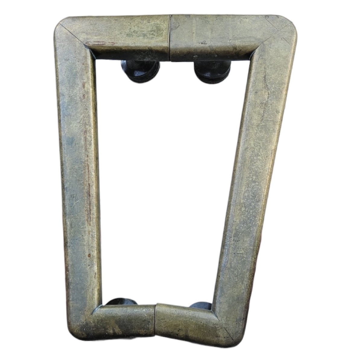 Grande paire de poignée de porte en bronze style Art-déco Ht:39cm-photo-3