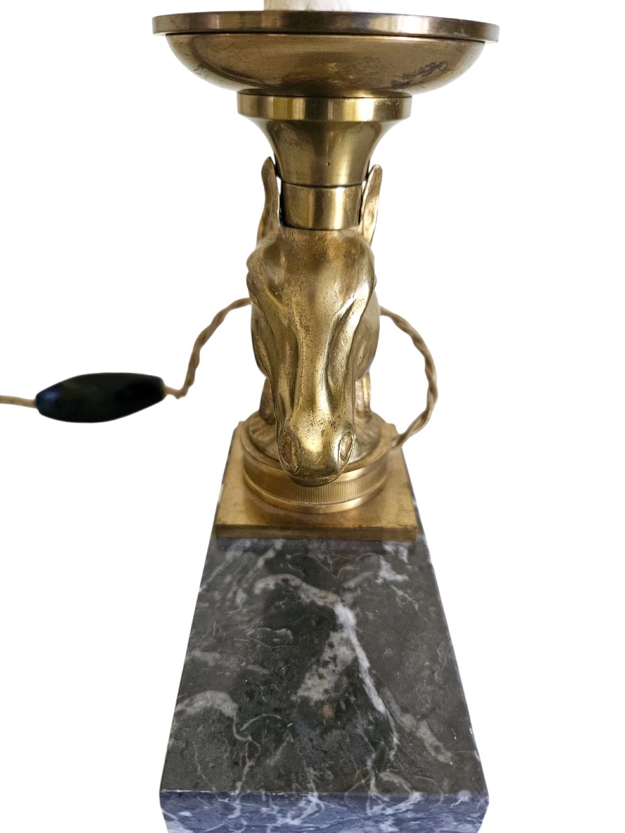 Gilded Bronze Nightlight, Circa 1960-photo-3