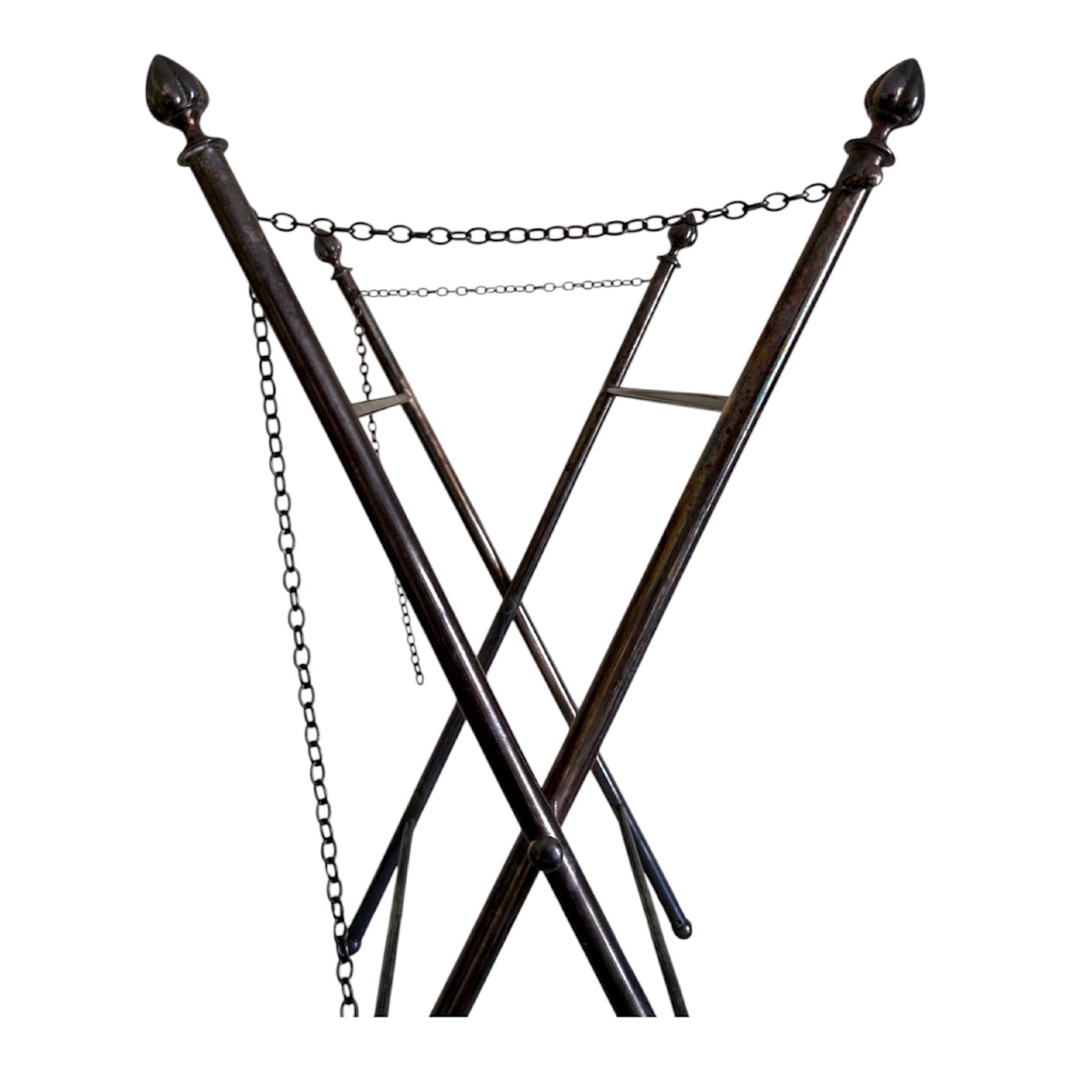 Foldable Silver-colored Metal X-shaped Base -photo-3