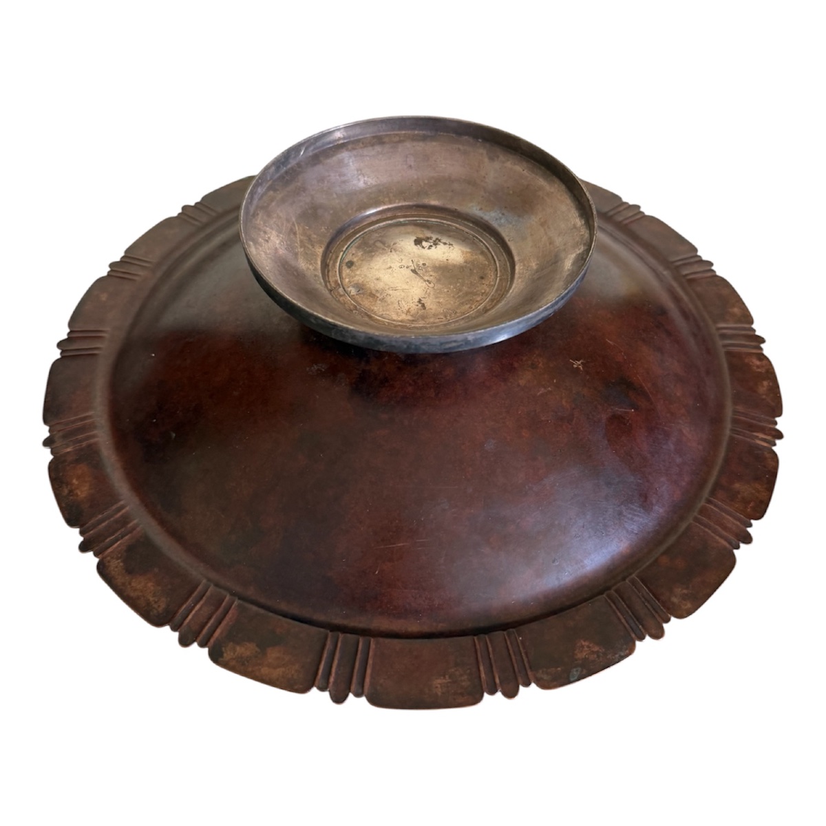 Coupe Art Déco en Dinanderie par Luc LANEL (1893-1965) pour CHRISTOFLE-photo-4