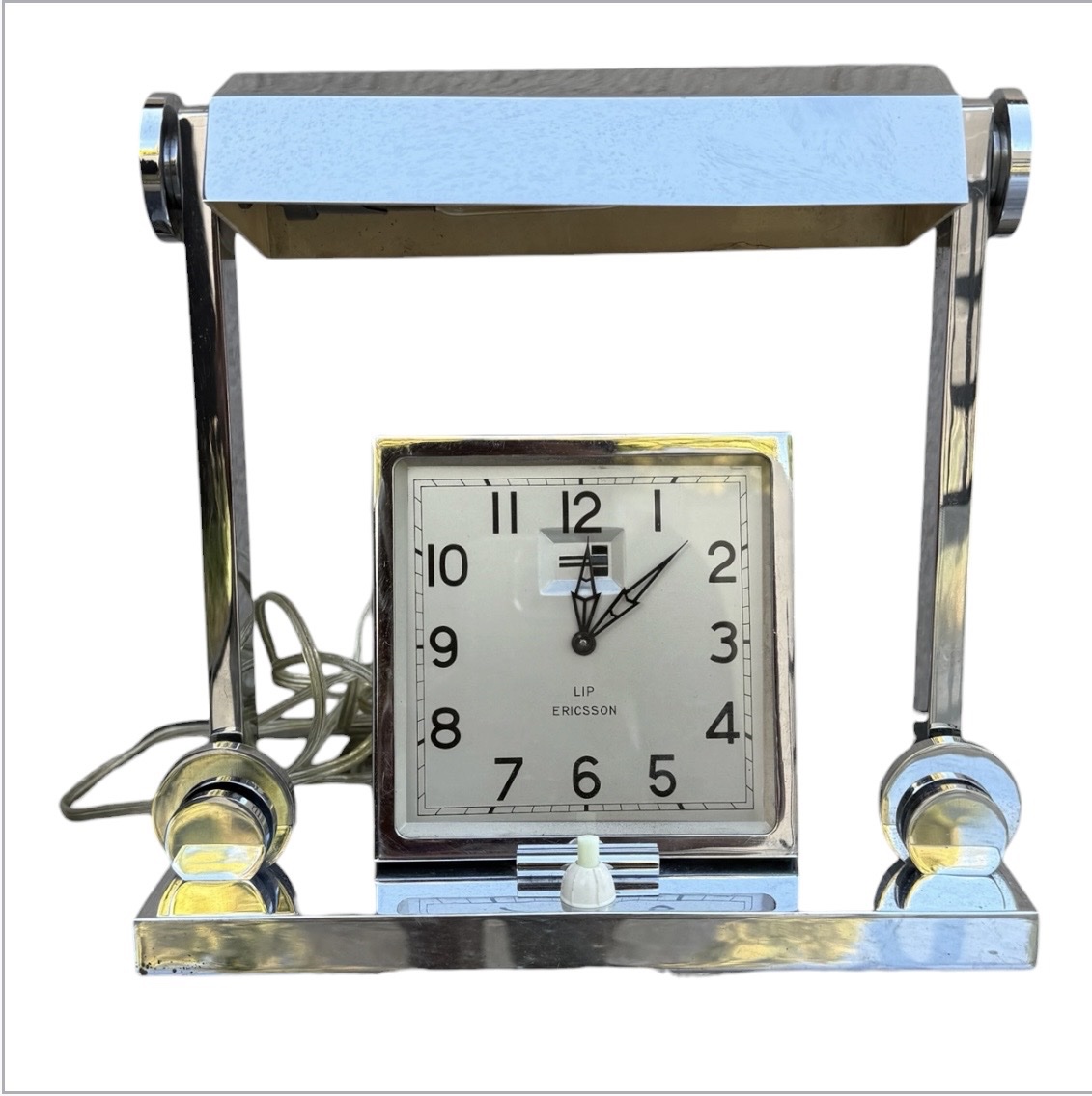 Lip Ericsson — Art Deco Desk Clock And Lamp, Circa 1935-photo-2
