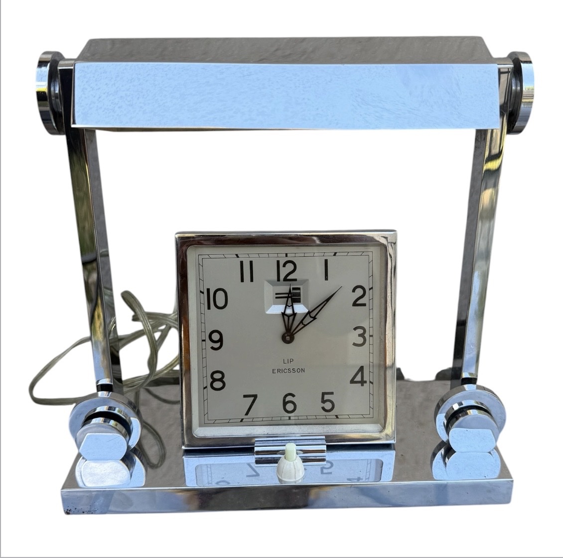 Lip Ericsson — Art Deco Desk Clock And Lamp, Circa 1935-photo-3