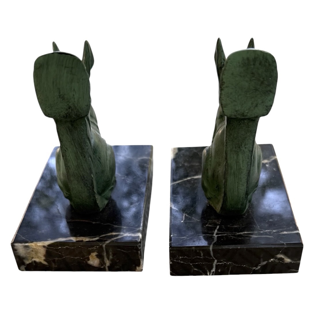 Pair Of Squirrel Bookends, Art Deco-photo-4