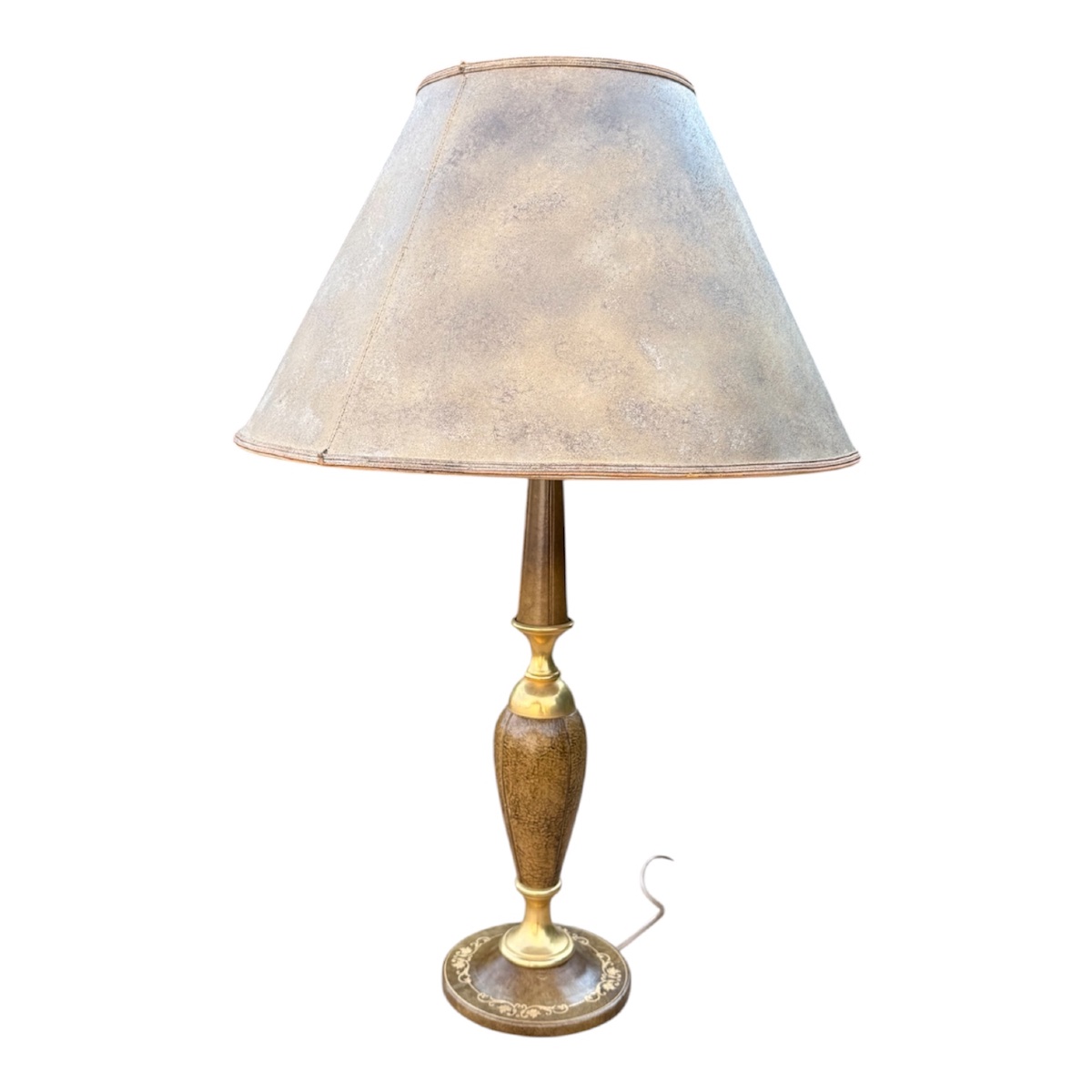 "le Tanneur" Leather And Gold-plated Brass Lamp (made In France)