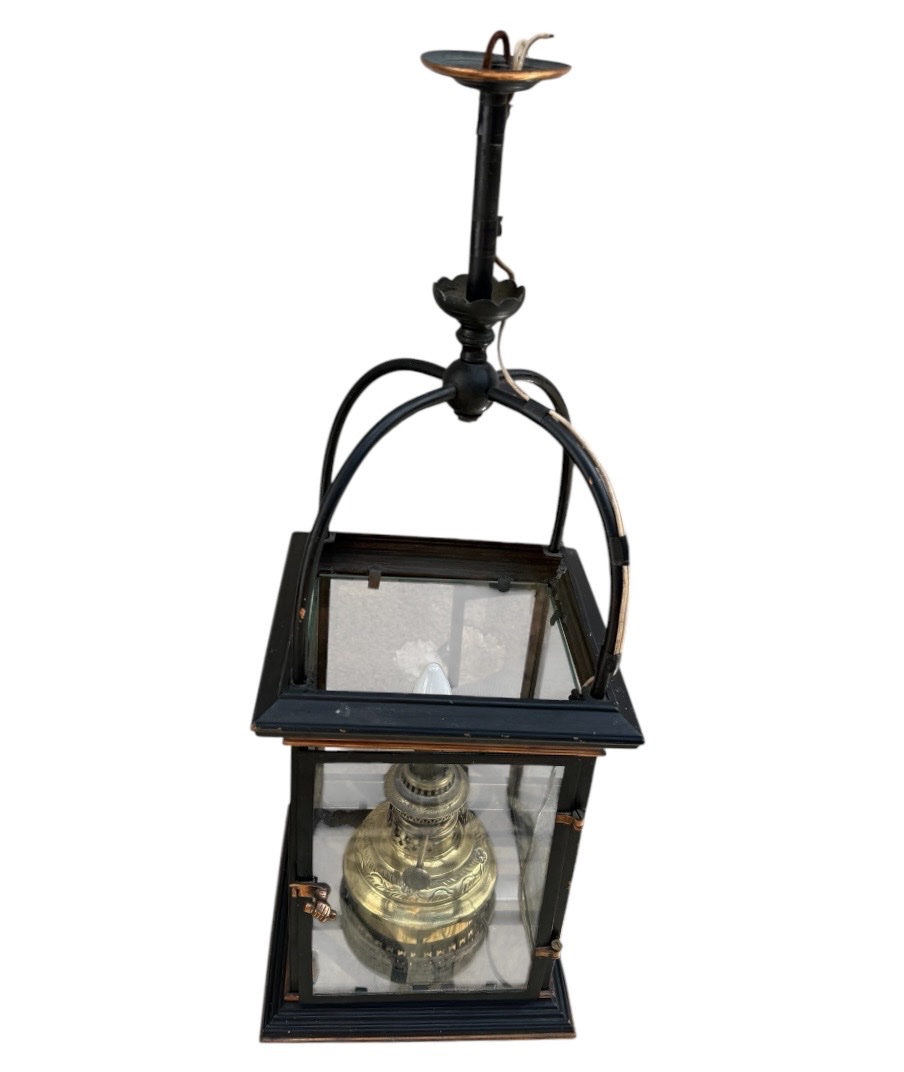 19th-century Copper Lantern With A Double Patina-photo-3
