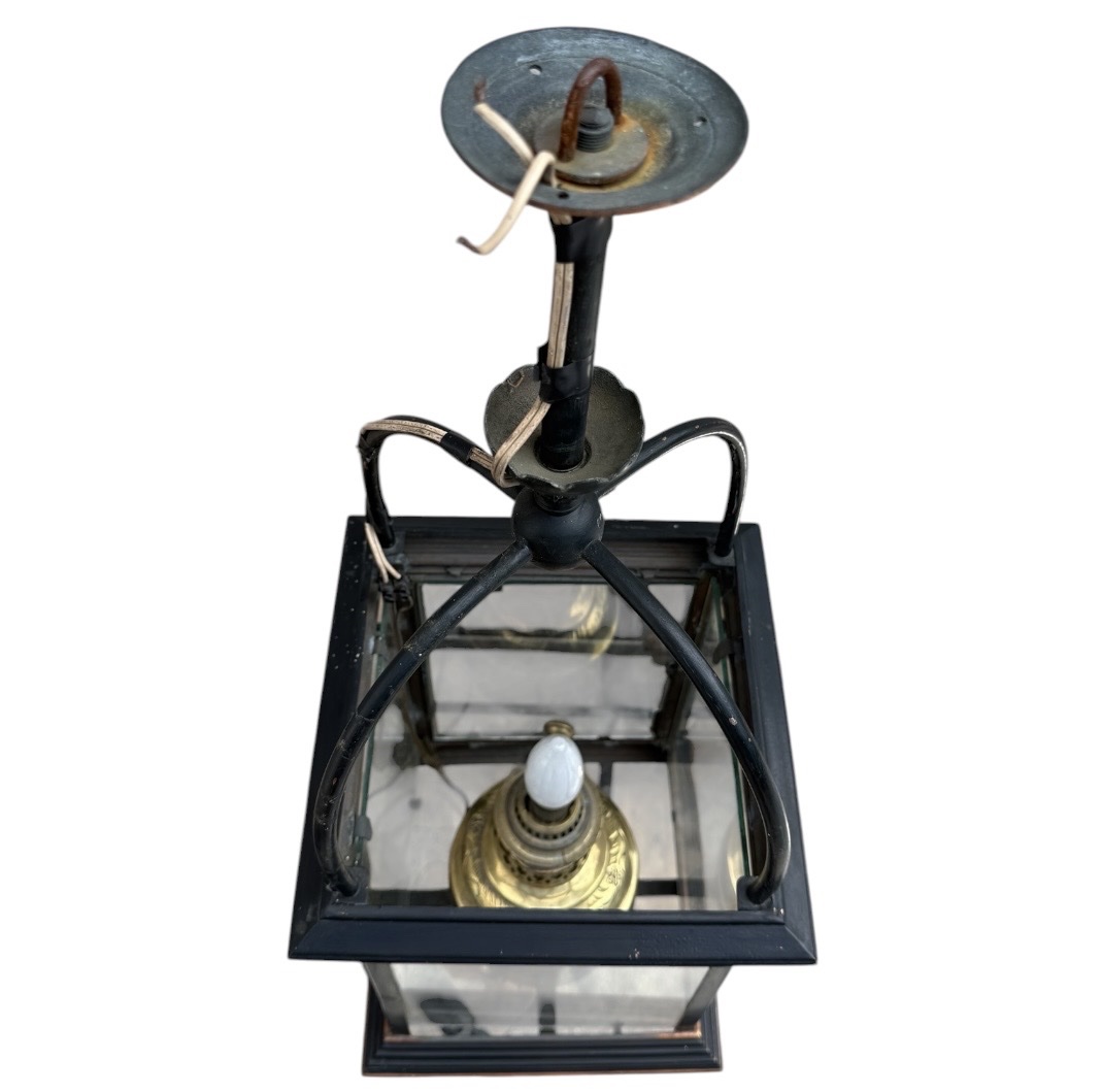 19th-century Copper Lantern With A Double Patina-photo-4