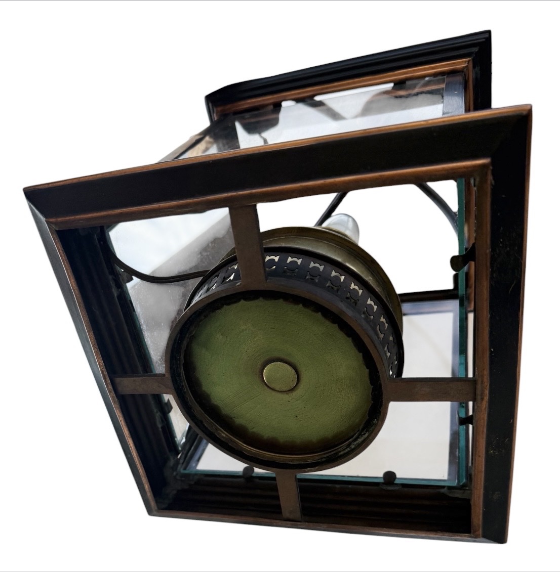 19th-century Copper Lantern With A Double Patina-photo-1