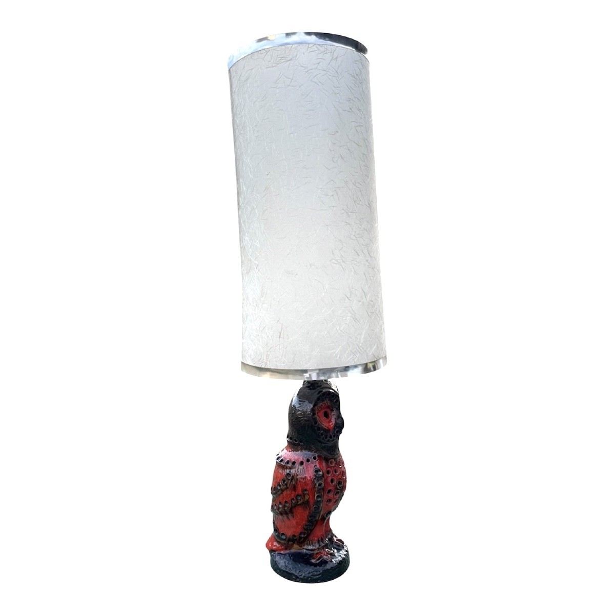 Important Ceramic Owl Floor Lamp By Walter Gerhards, 1960s–70s-photo-2