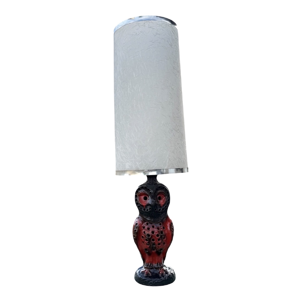 Important Ceramic Owl Floor Lamp By Walter Gerhards, 1960s–70s-photo-3