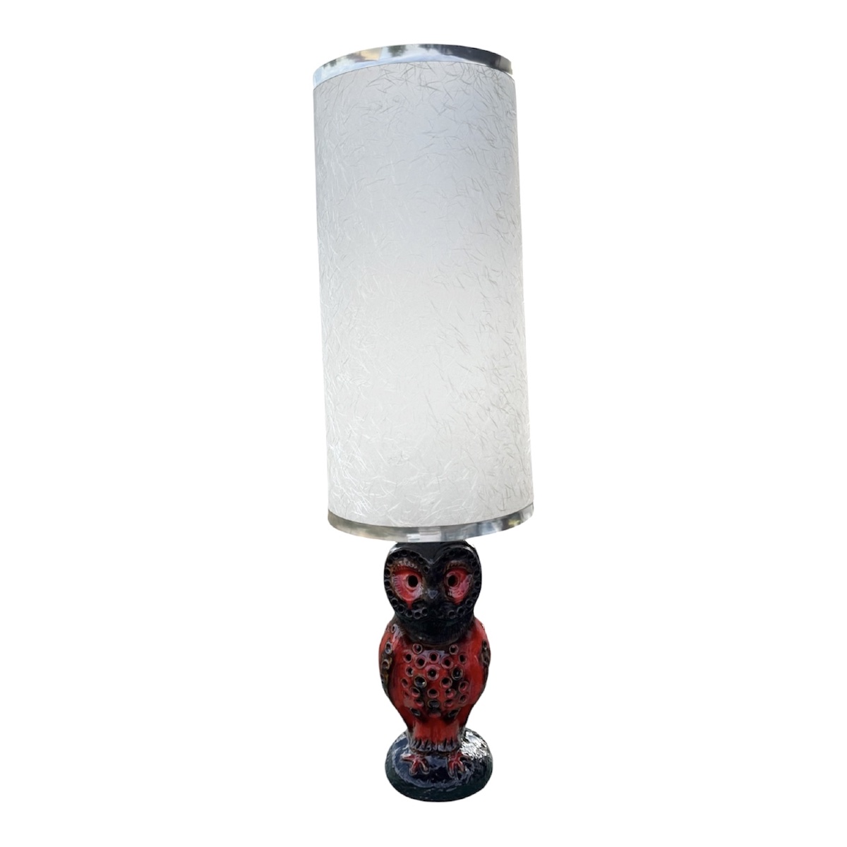 Important Ceramic Owl Floor Lamp By Walter Gerhards, 1960s–70s-photo-4