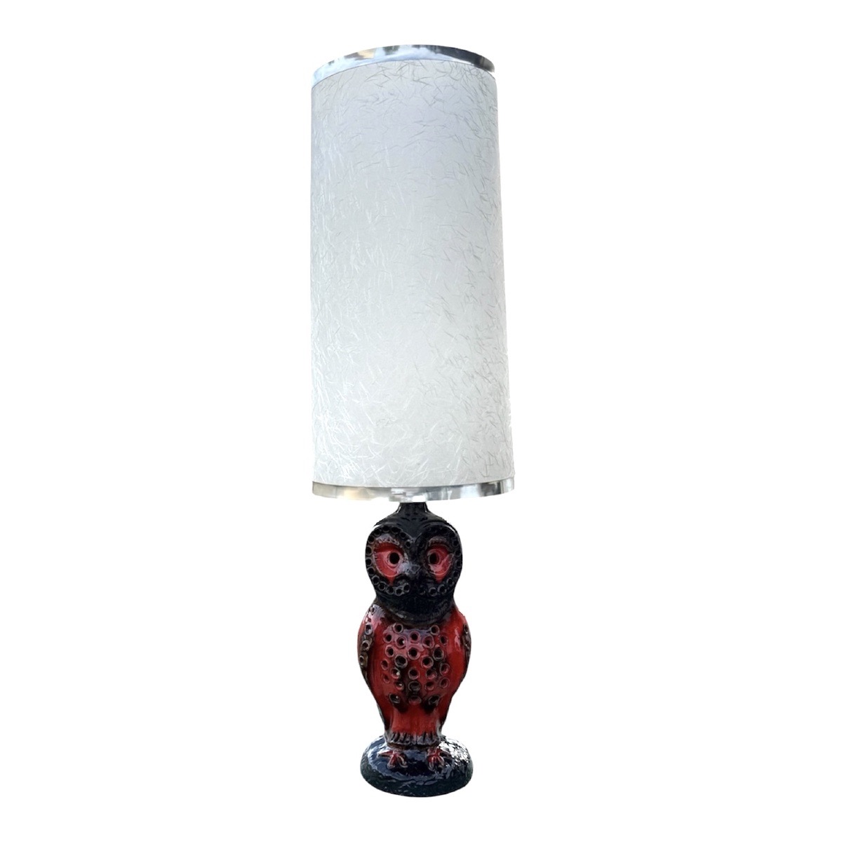 Important Ceramic Owl Floor Lamp By Walter Gerhards, 1960s–70s