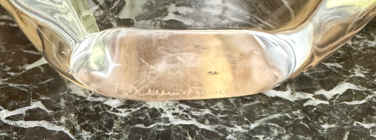 Daum Crystal Sailboat Lamp — "vent d'Ouest" Model - Engraved Signature-photo-4