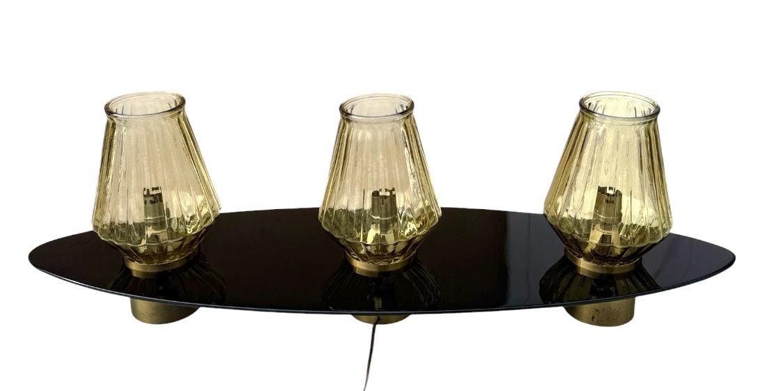 MAISON ARLUS GRANDE LAMPE NAVETTE À POSER VERS 1950-photo-1