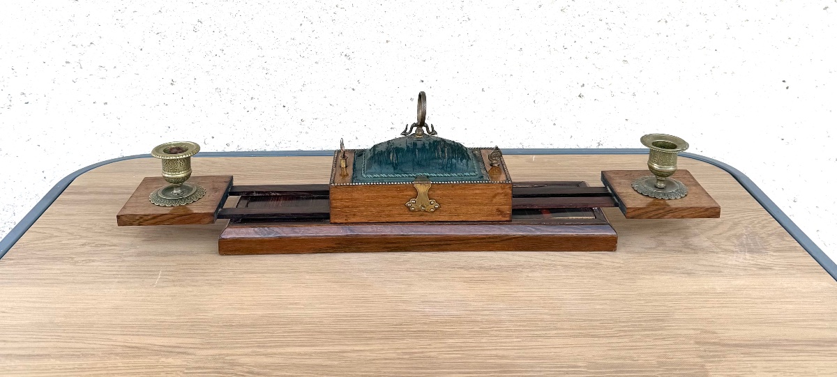 Coffret Napoléon III avec bougeoirs mobiles intégrés-photo-2