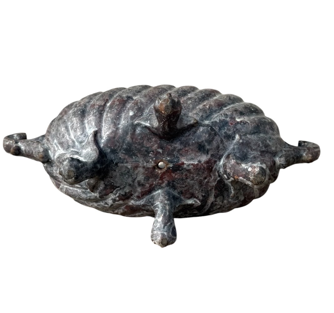 Louis XV-style Enameled Cast-iron Planter (circa 1900)-photo-3
