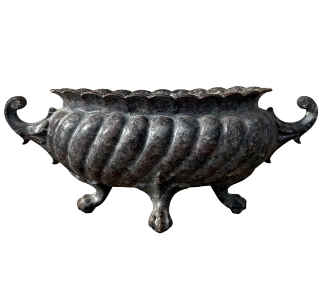 Louis XV-style Enameled Cast-iron Planter (circa 1900)