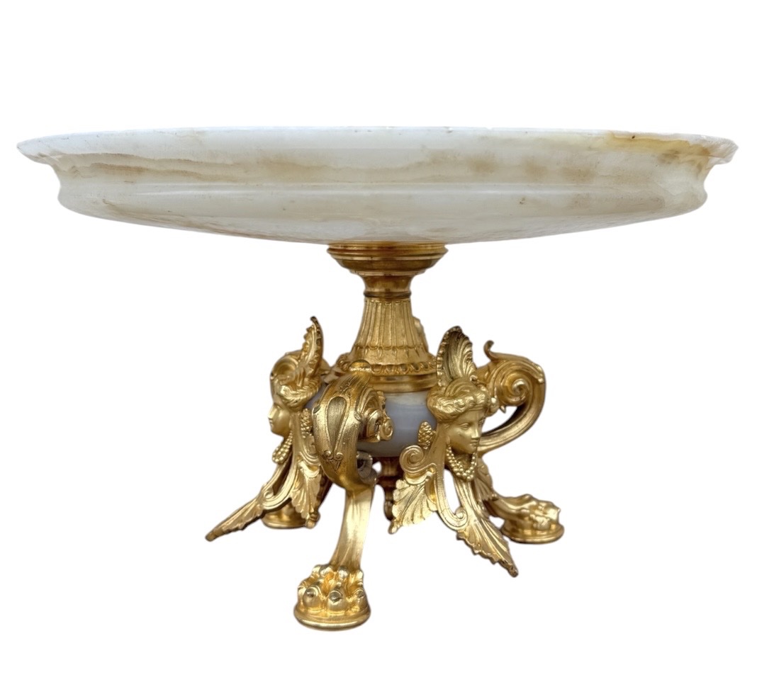 Goblet  Mainly Made Of Onyx And Gilded Bronze  Attributed To The Compagnie Des Marb-photo-2