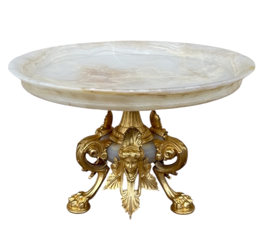 Goblet  Mainly Made Of Onyx And Gilded Bronze  Attributed To The Compagnie Des Marb-photo-3