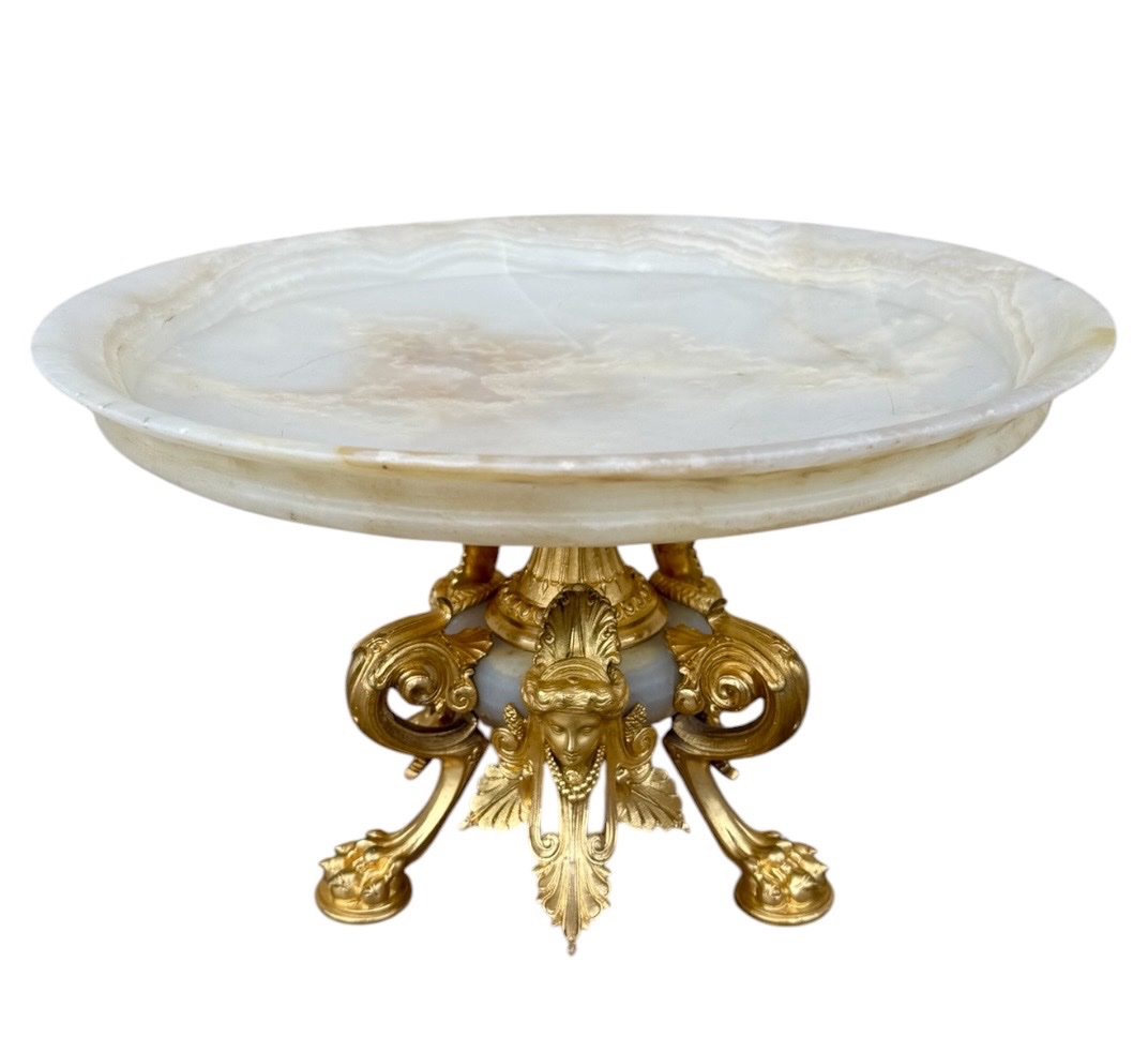 Goblet  Mainly Made Of Onyx And Gilded Bronze  Attributed To The Compagnie Des Marb-photo-3