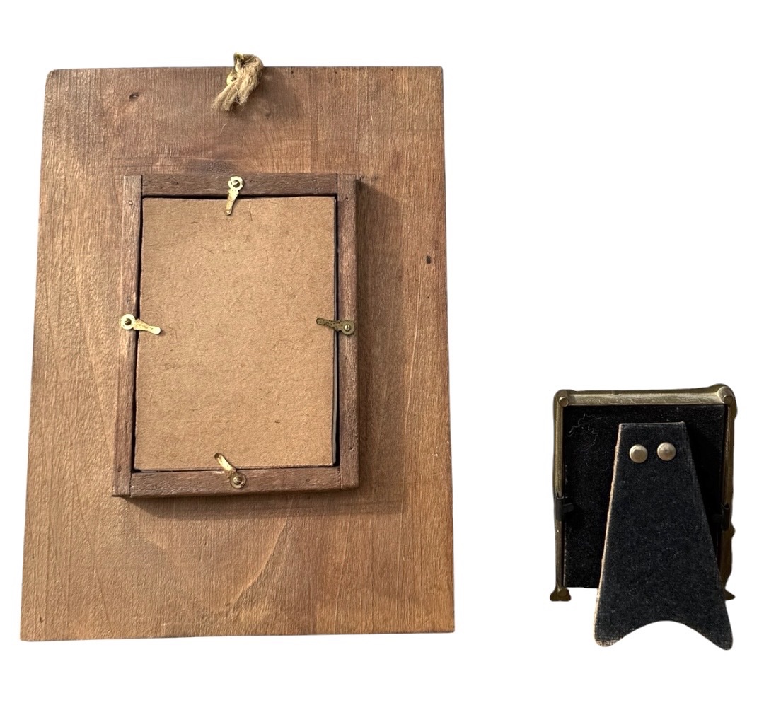 Set Of 2 Art Nouveau Photo Frames: A Dragon-themed Frame And A Small Frame In The-photo-4