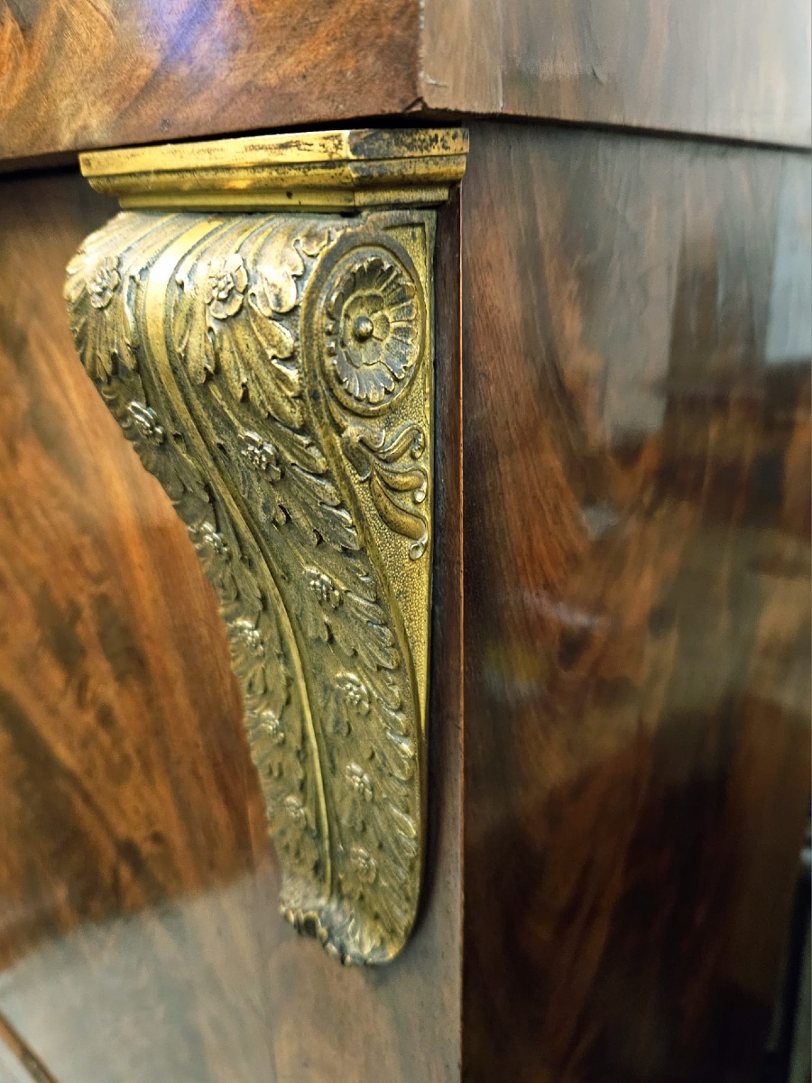 Counterweighted Secretary Desk & Mercury-gilded Bronze, Circa 1820 -photo-6