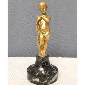 19th-century Bronze Cupid Statuette