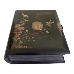 Coffret en"Trompe-l'œil" Livre Décor Japonisant ep. Napoléon III