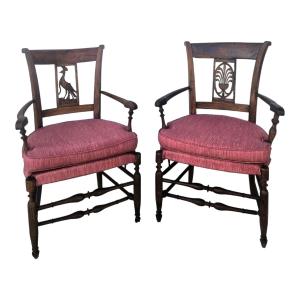 Paire de fauteuils provençaux époque Directoire