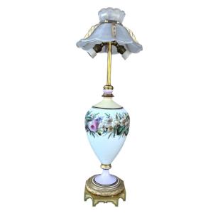 Large 19th-century Parisian Porcelain Lamp