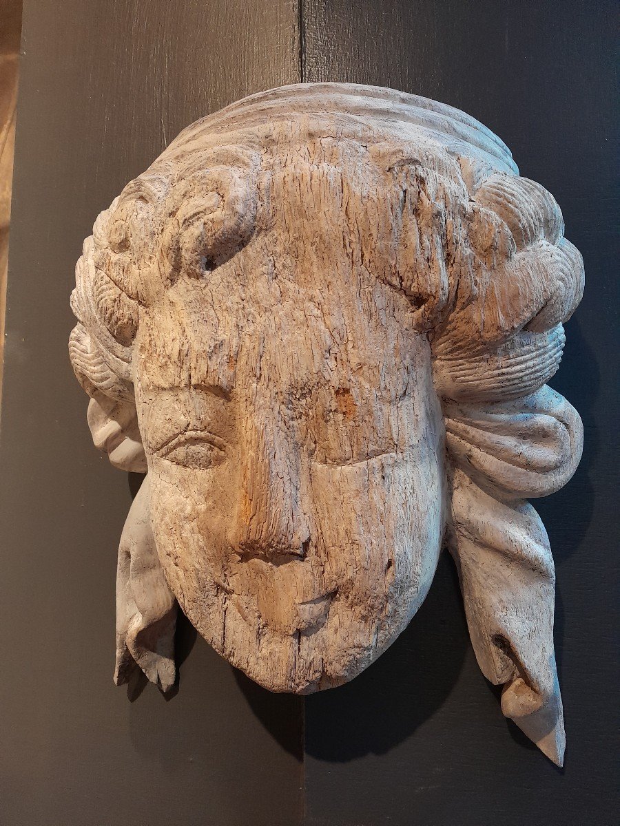 Wooden Female Face-photo-3