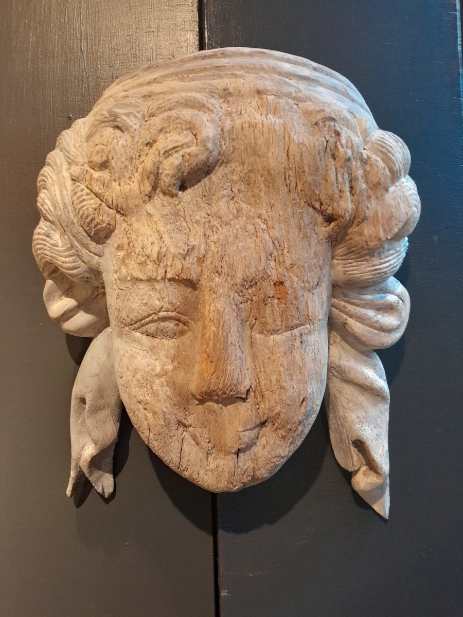 Wooden Female Face