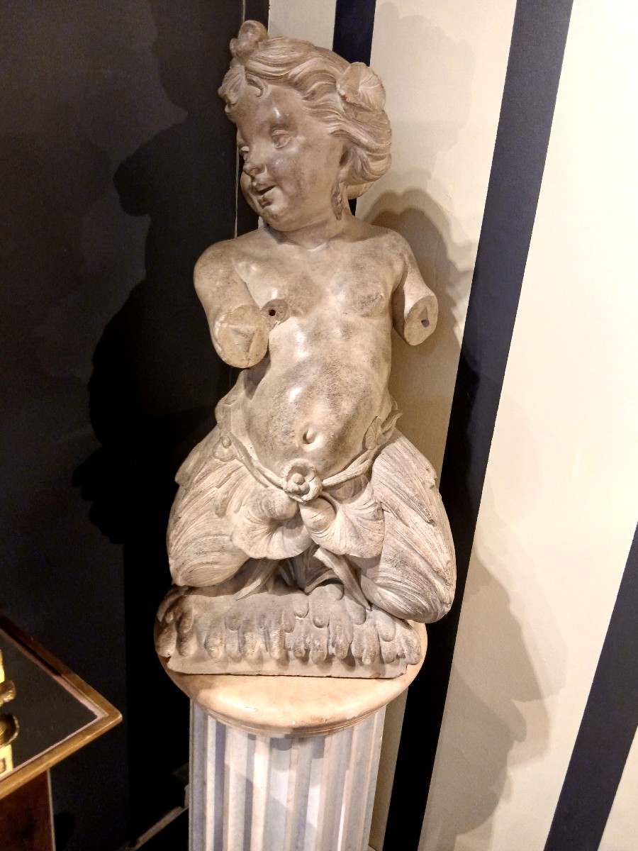 Paire d'anges en sculpture-photo-2