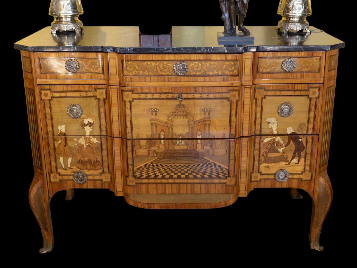 Transitional Style Chest Of Drawers-photo-2