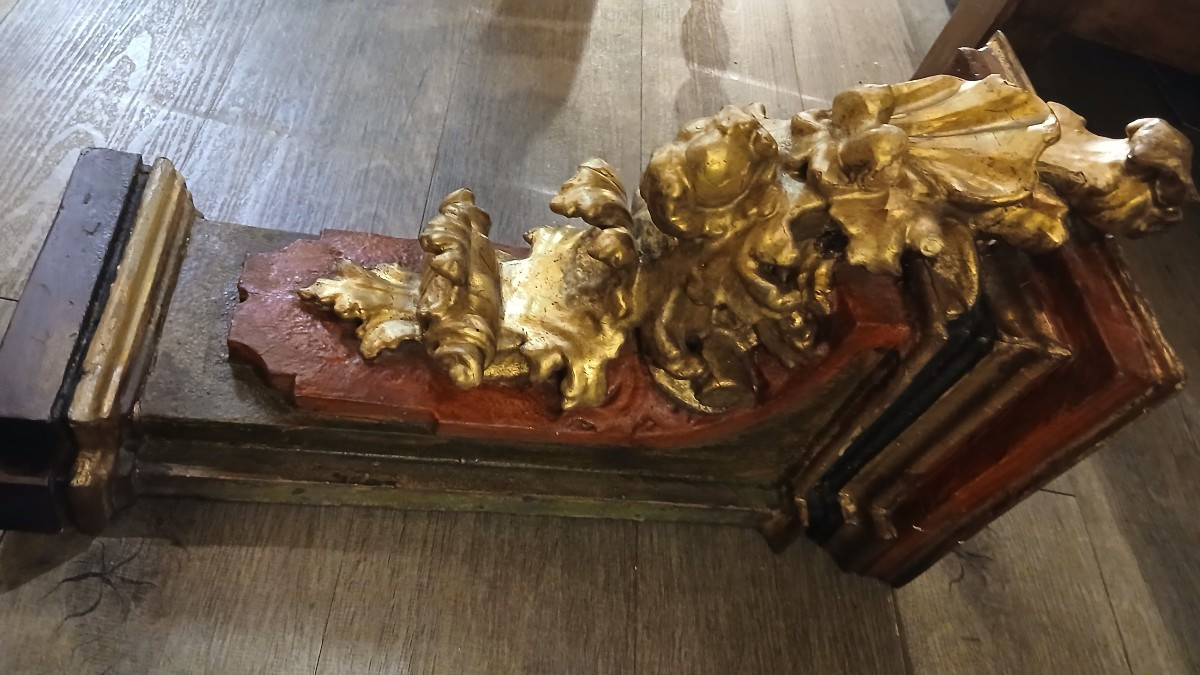 Gilded Wood Wall Sconces-photo-3