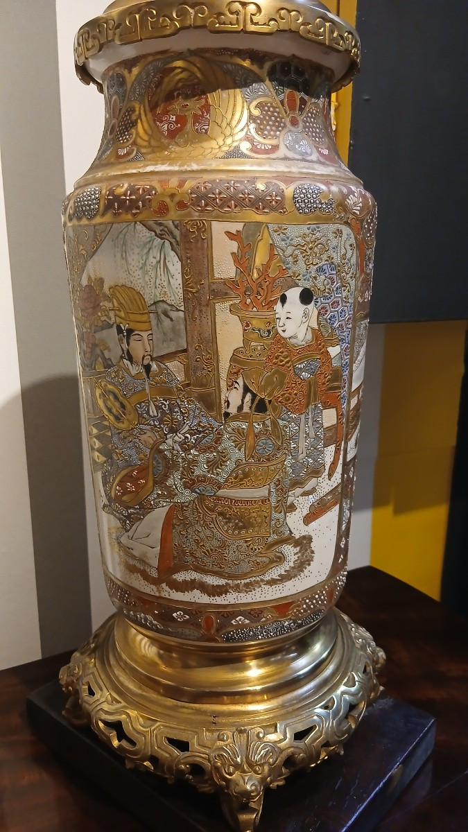 Paire de vases japonais-photo-3