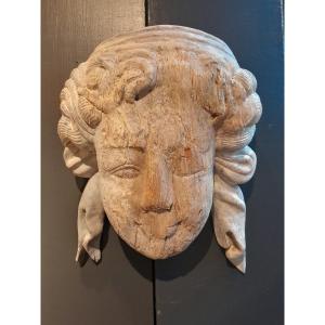 Wooden Female Face