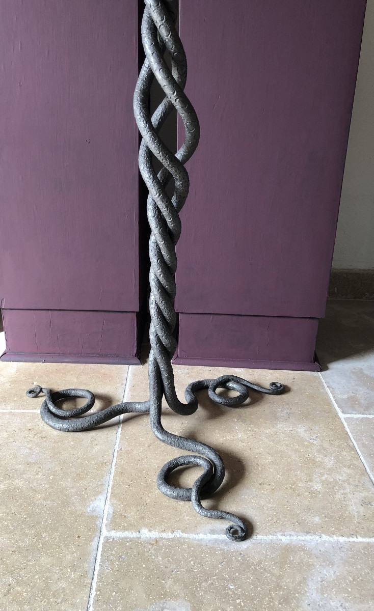 Alessandro Mazzucotelli piétement en fer battu -photo-2