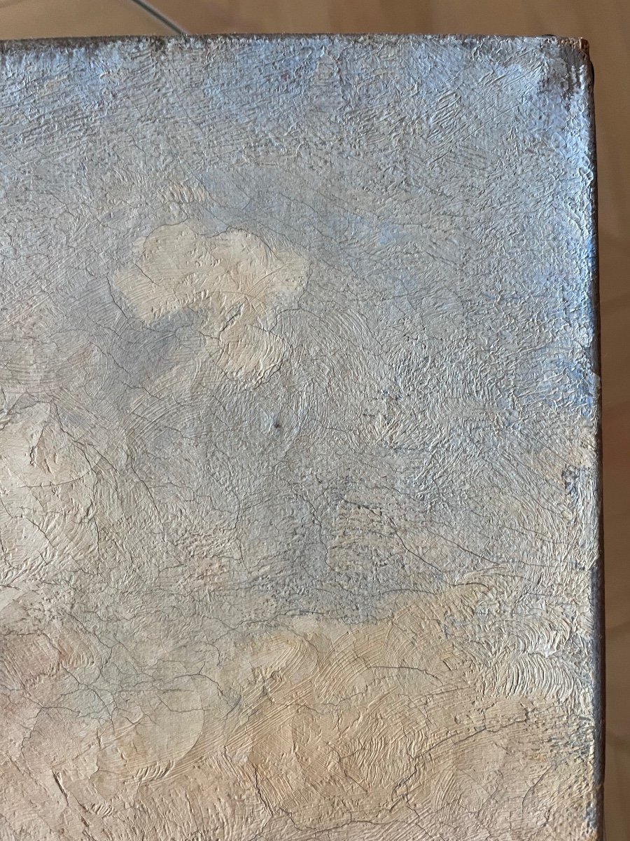 Martigues, Huile Sur Toile Non Signée-photo-2