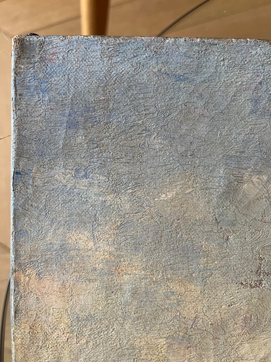 Martigues, Huile Sur Toile Non Signée-photo-3