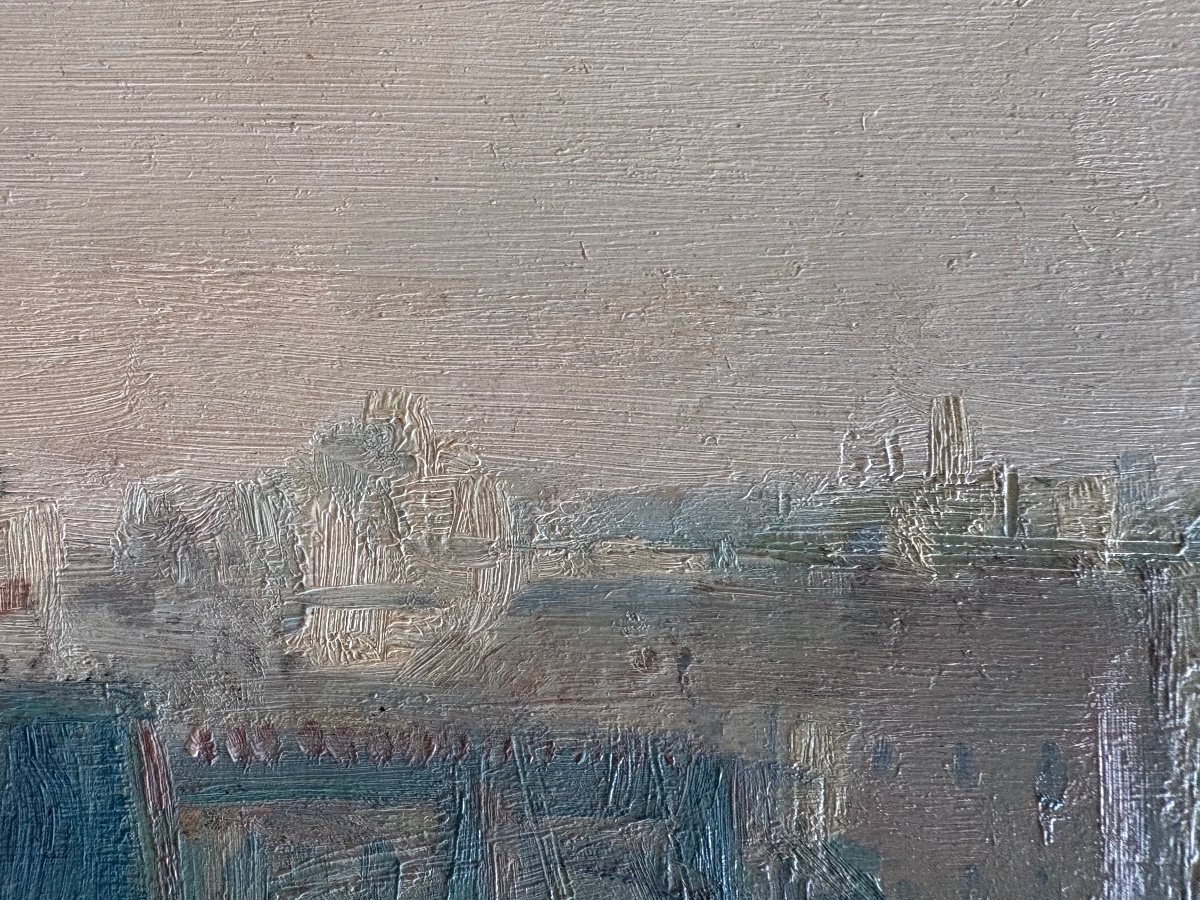 View Of The Invalides In Paris, Oil On Panel Signed H. Pinguenet (1889–1972)-photo-4