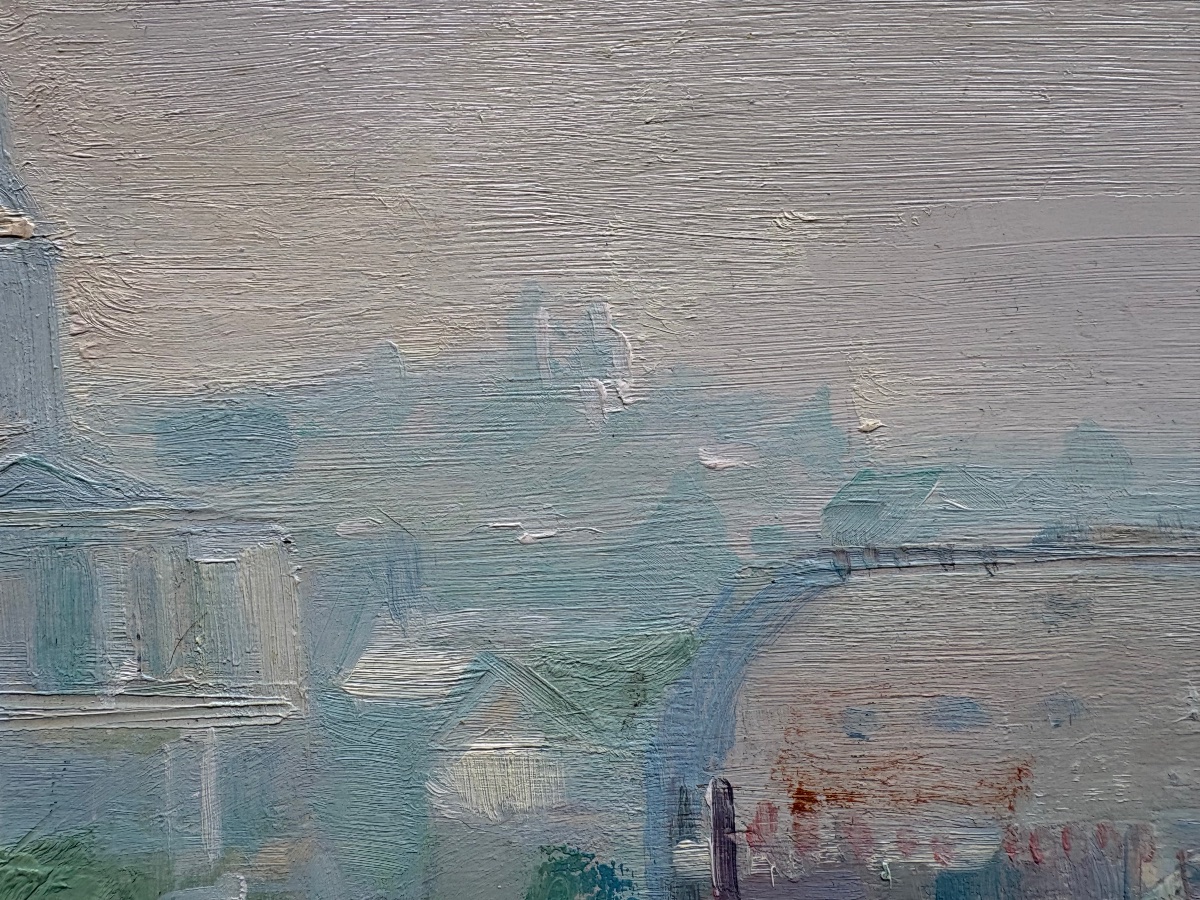 View Of The Invalides In Paris, Oil On Panel Signed H. Pinguenet (1889–1972)-photo-7