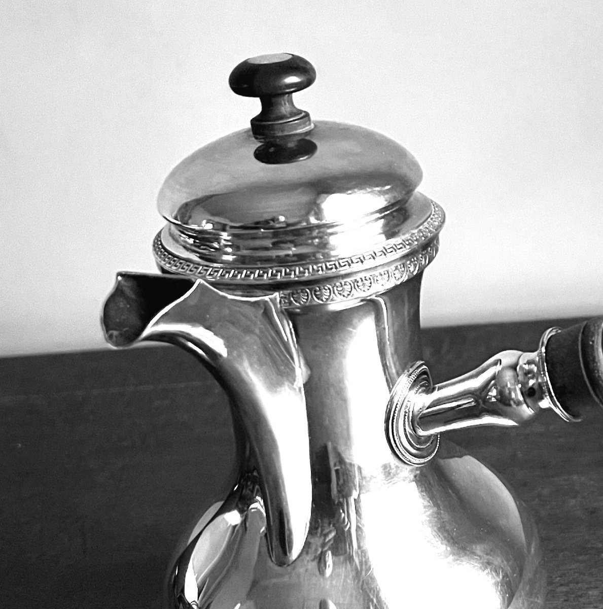 Marabout Coffee Pot In Silver Empire Period, Dutalis Germain In Brussels 1798-1809-photo-2