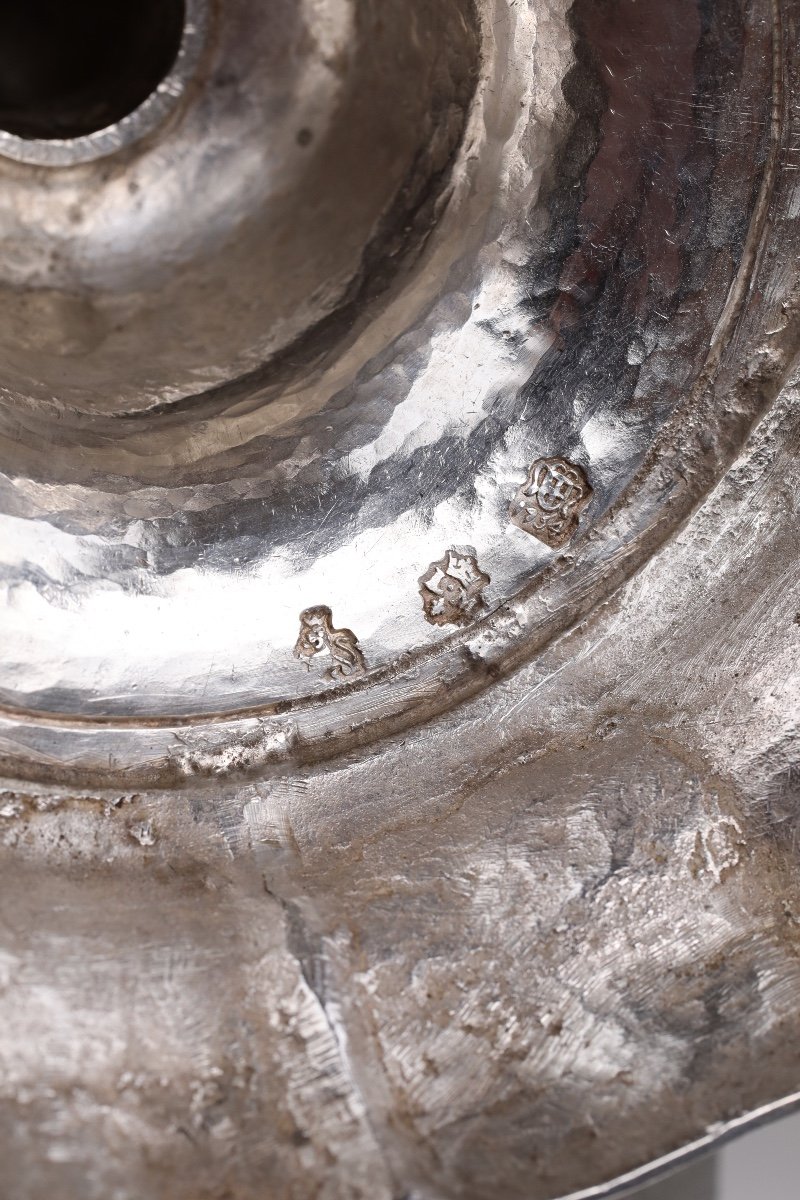 Paire De Flambeaux Et Leurs Bobèches En Argent Par Louis-lazare Martin, Marseille, 1754-photo-3