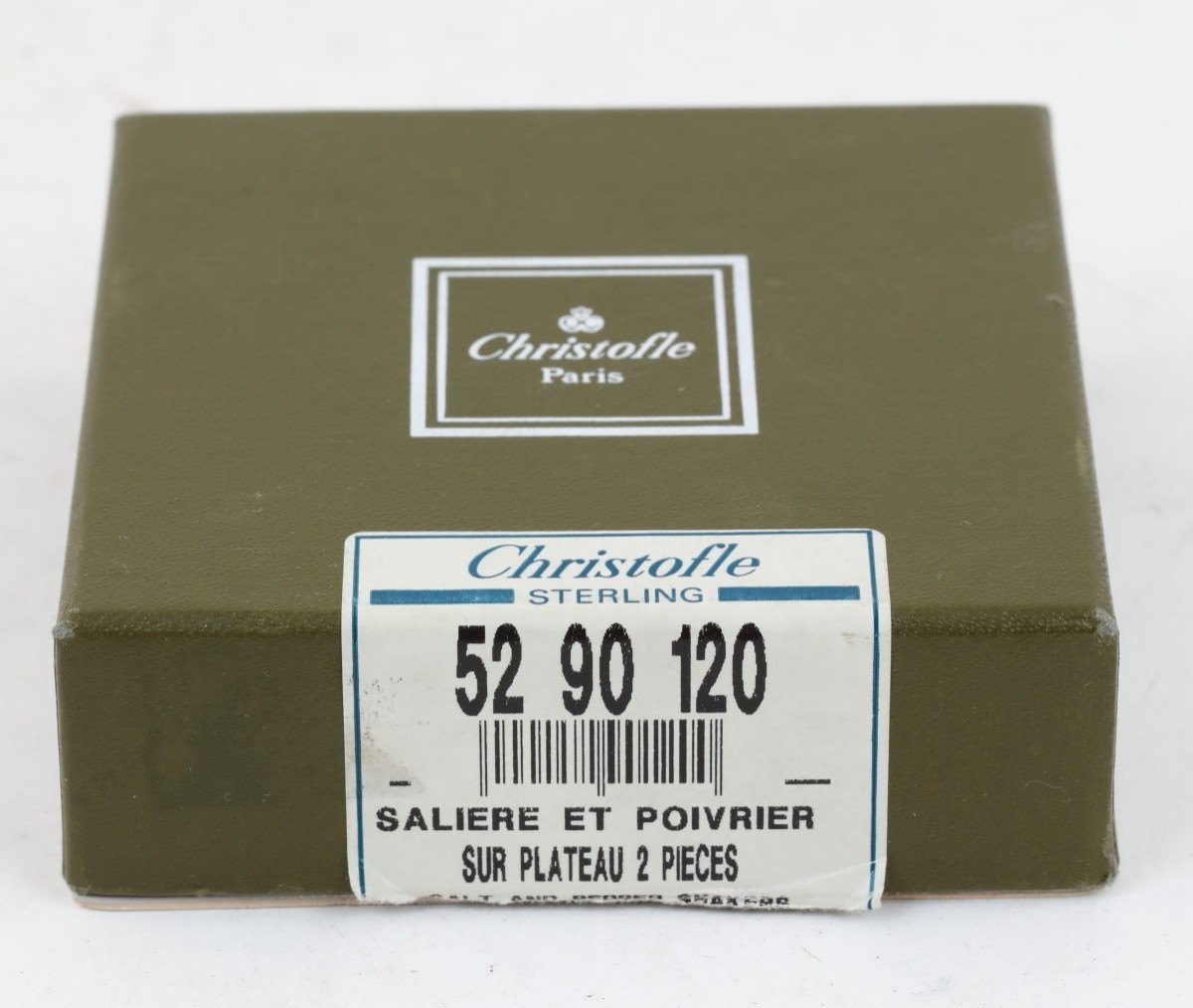 Salière et poivrière Christofle, modèle 52 90 120, argent massif (.925) -photo-2