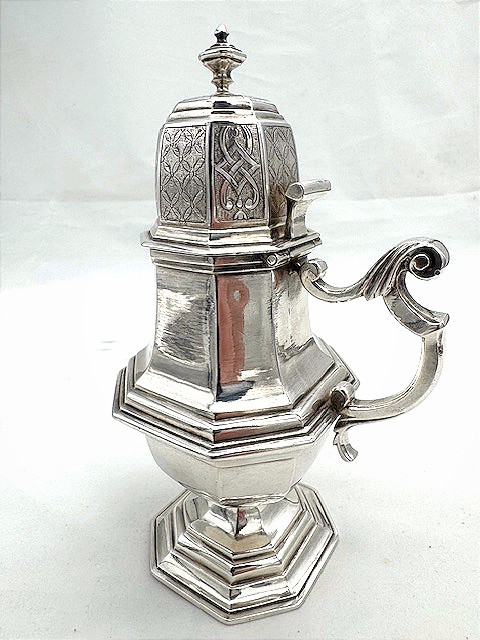 Silver Mustard Pot, 18th Century, Brussels 1730-35-photo-4