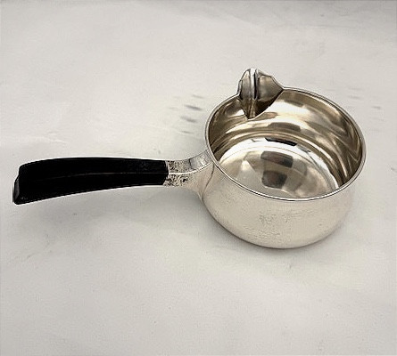 20th Century Danish Pipkin Silver Gravy Boat A.halberstadt Eftf - Copenhagen 1919  -photo-3